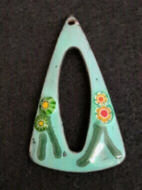 Vintage 1970s Handmade Copper Pendant